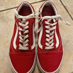 red old school vans